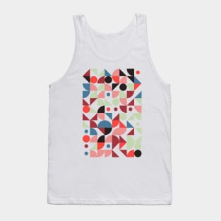 Colourful Geometric Animated Pattern Tank Top